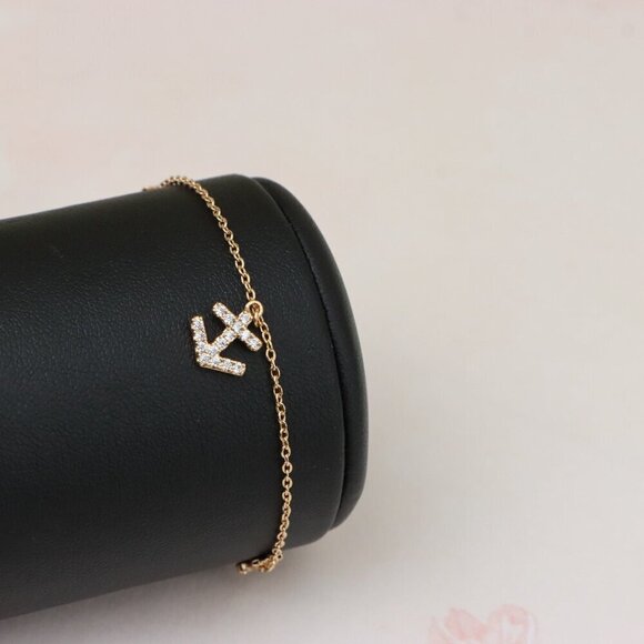"Rose Gold Chain Bracelet with Anchor & Travel Charms for Women, XPBL0854 - Picture 9 of 13